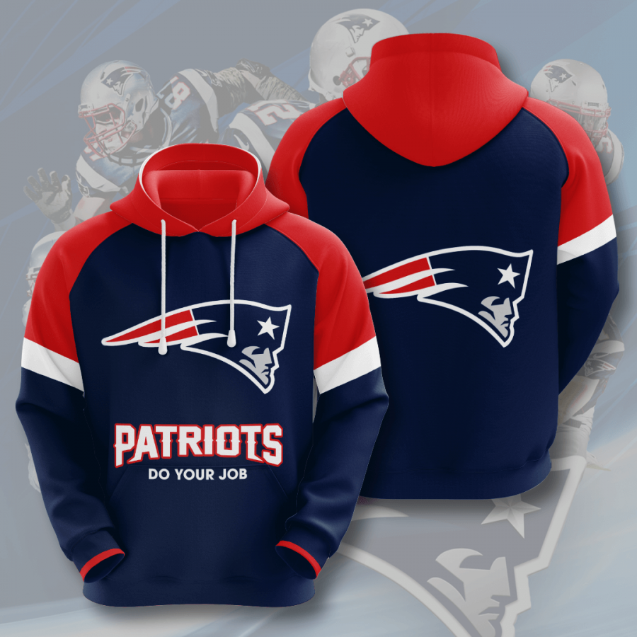 Nfl New England Patriots 3d Hoodie Custom Printing Team Color Plus Size Up To 5xl 2u6ks