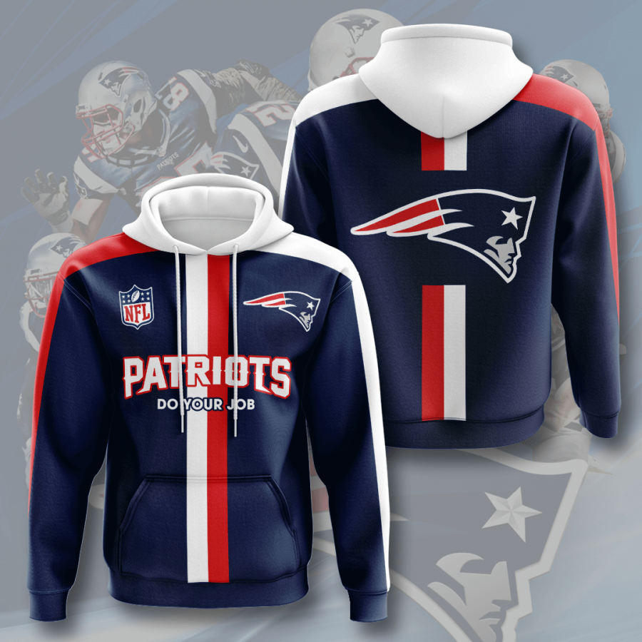 Nfl New England Patriots 3d Hoodie Custom Printing Team Color Plus Size Up To 5xl Ei4bo