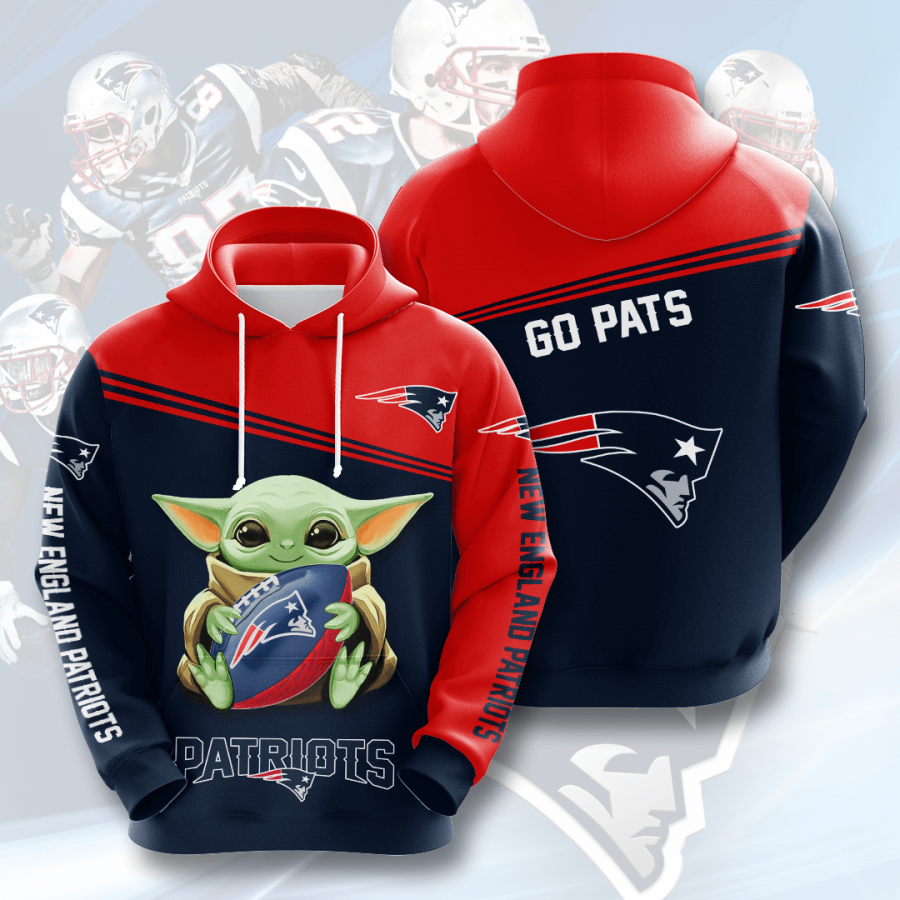 Nfl New England Patriots 3d Hoodie Custom Printing Team Color Plus Size Up To 5xl Mmay3