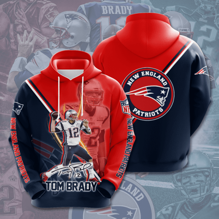 Nfl New England Patriots 3d Hoodie For Men For Women All Over Printed Hoodie C8hjp