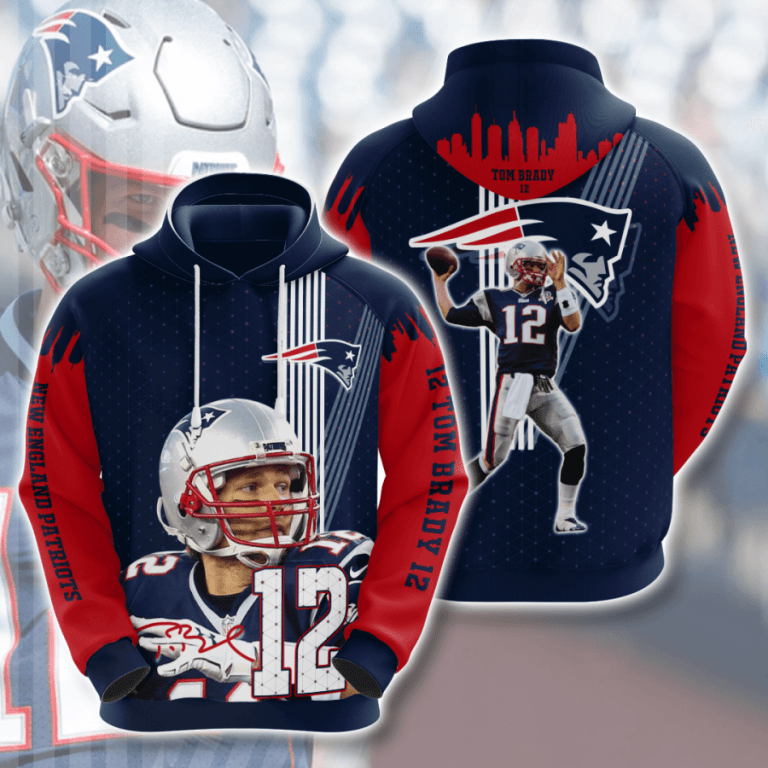 Nfl New England Patriots 3d Hoodie For Men For Women All Over Printed Hoodie Qxbue