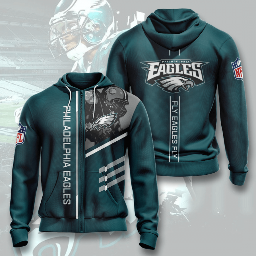 Nfl Philadelphia Eagles 3d Hoodie Custom Printing Team Color Plus Size Up To 5xl 1rr53