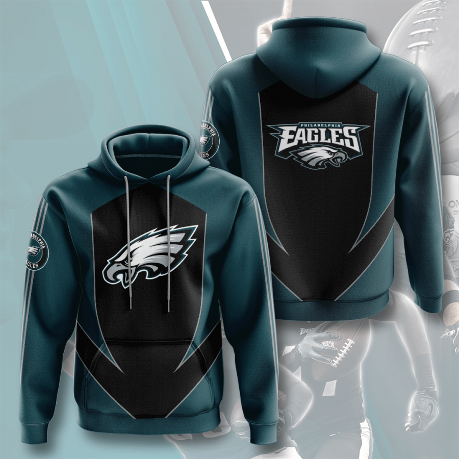 Nfl Philadelphia Eagles 3d Hoodie Custom Printing Team Color Plus Size Up To 5xl 9ezcx