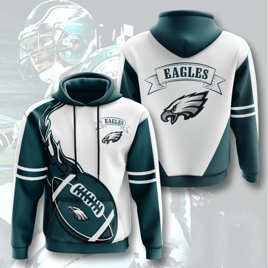 Nfl Philadelphia Eagles 3d Hoodie Custom Printing Team Color Plus Size Up To 5xl Kpa20