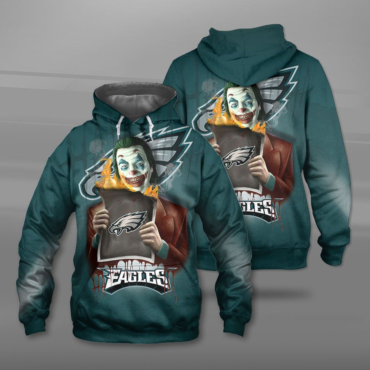 Nfl Philadelphia Eagles The Joker Men And Women 3d Full Printing Hoodie Zip Hoodie Nfl Philadelphia Eagles 3d Full Printing Shirt 5ehrn