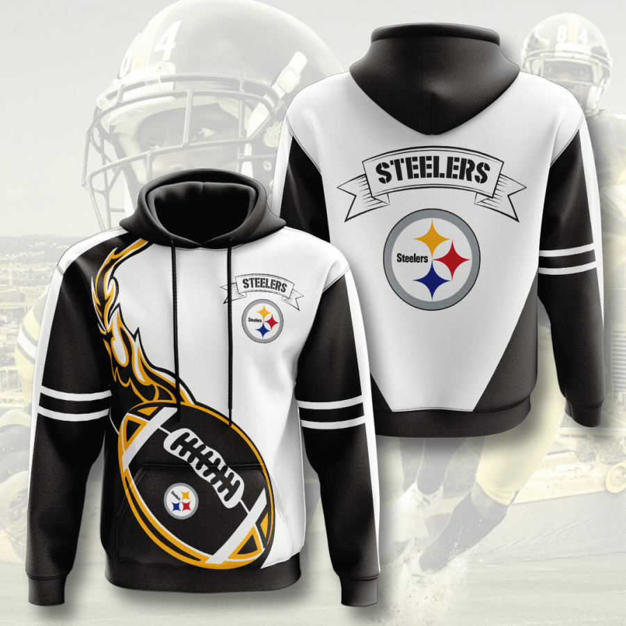 Nfl Pittsburgh Steelers 3d Hoodie Custom Printing Team Color Plus Size Up To 5xl 2nq4e