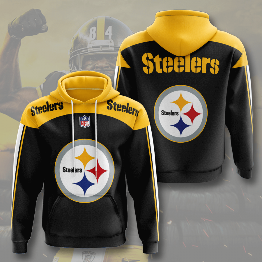 Nfl Pittsburgh Steelers 3d Hoodie Custom Printing Team Color Plus Size Up To 5xl 38ac2