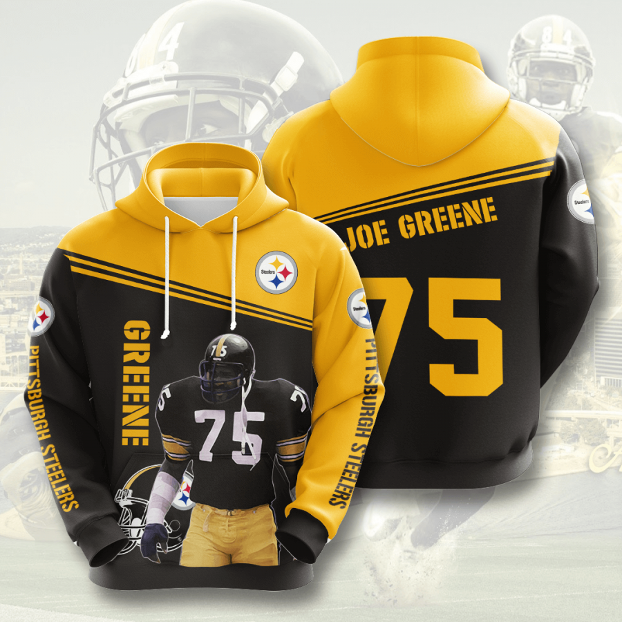 Nfl Pittsburgh Steelers 3d Hoodie Custom Printing Team Color Plus Size Up To 5xl Jpbxg