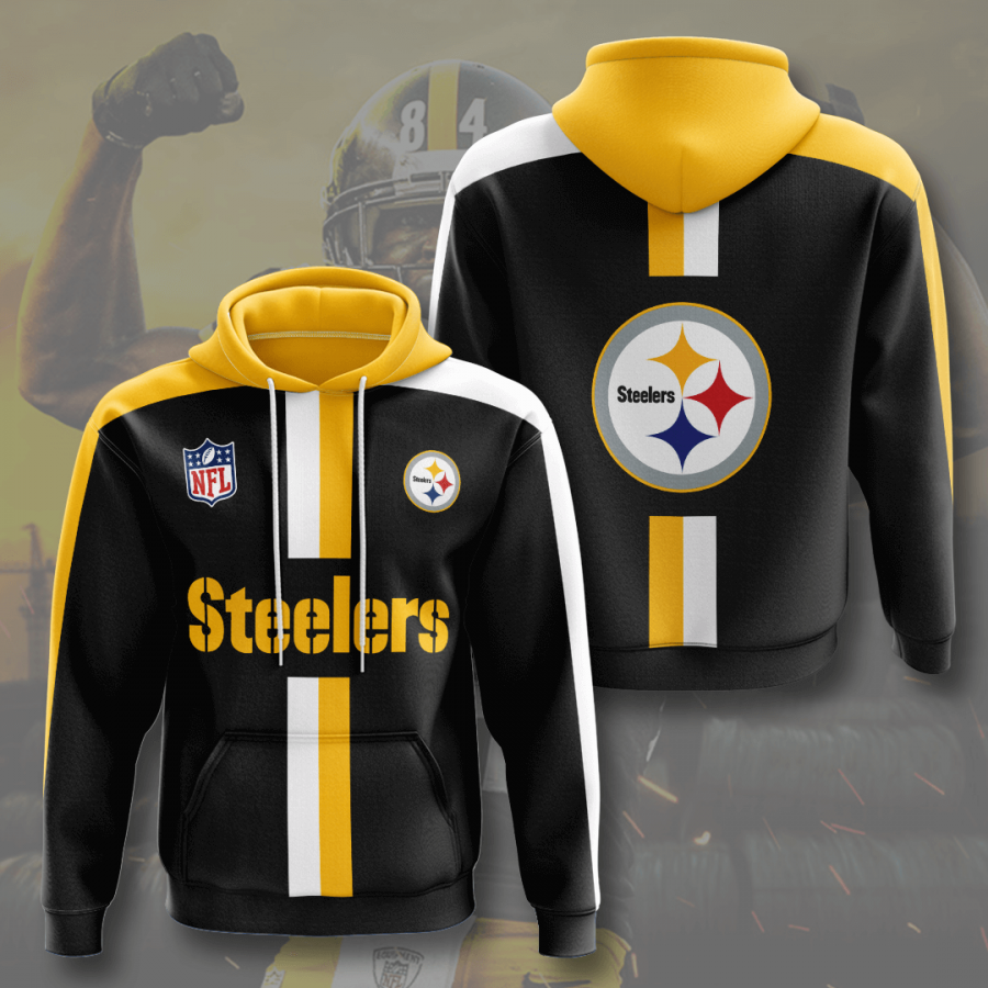 Nfl Pittsburgh Steelers 3d Hoodie Custom Printing Team Color Plus Size Up To 5xl Nx3jj