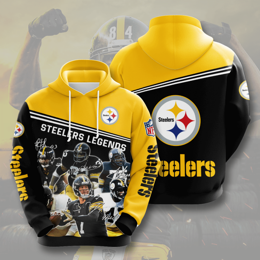 Nfl Pittsburgh Steelers 3d Hoodie Custom Printing Team Color Plus Size Up To 5xl Vadlr