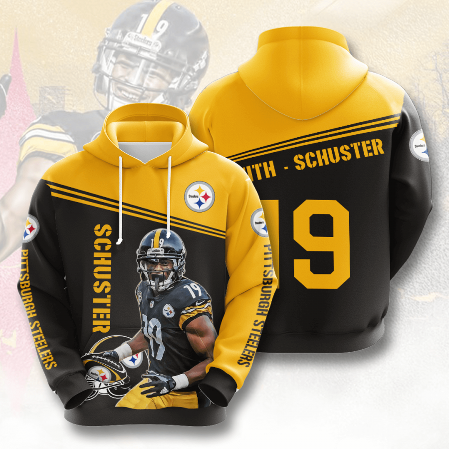 Nfl Pittsburgh Steelers 3d Hoodie Custom Printing Team Color Plus Size Up To 5xl Ys5gs