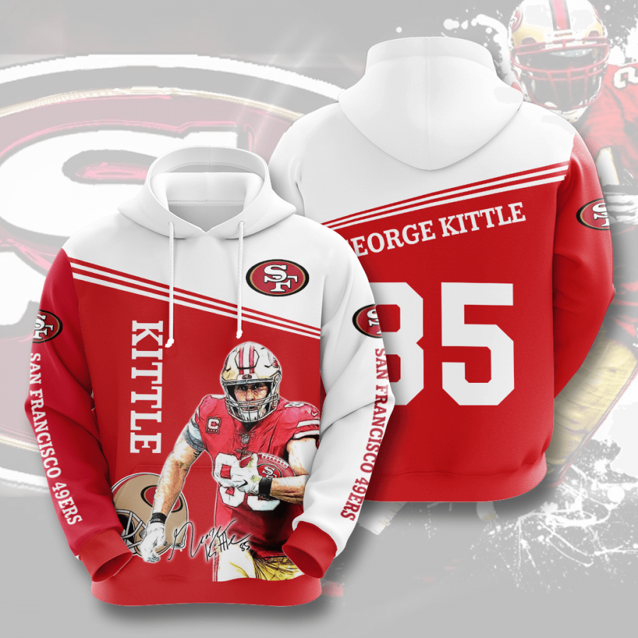 Nfl San Francisco Ers 3d Hoodie Custom Printing Team Color Plus Size Up To 5xl Zkddg