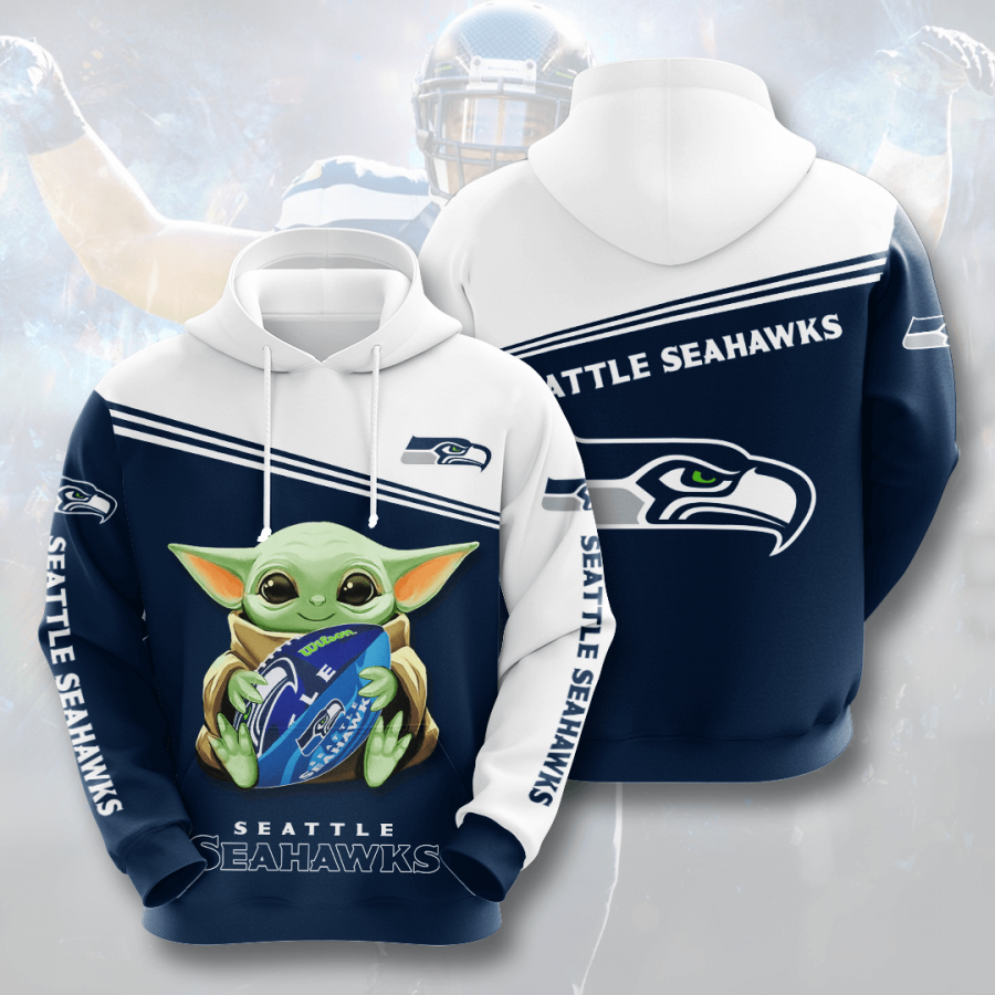 Nfl Seattle Seahawks 3d Hoodie Custom Printing Team Color Plus Size Up To 5xl Isepi