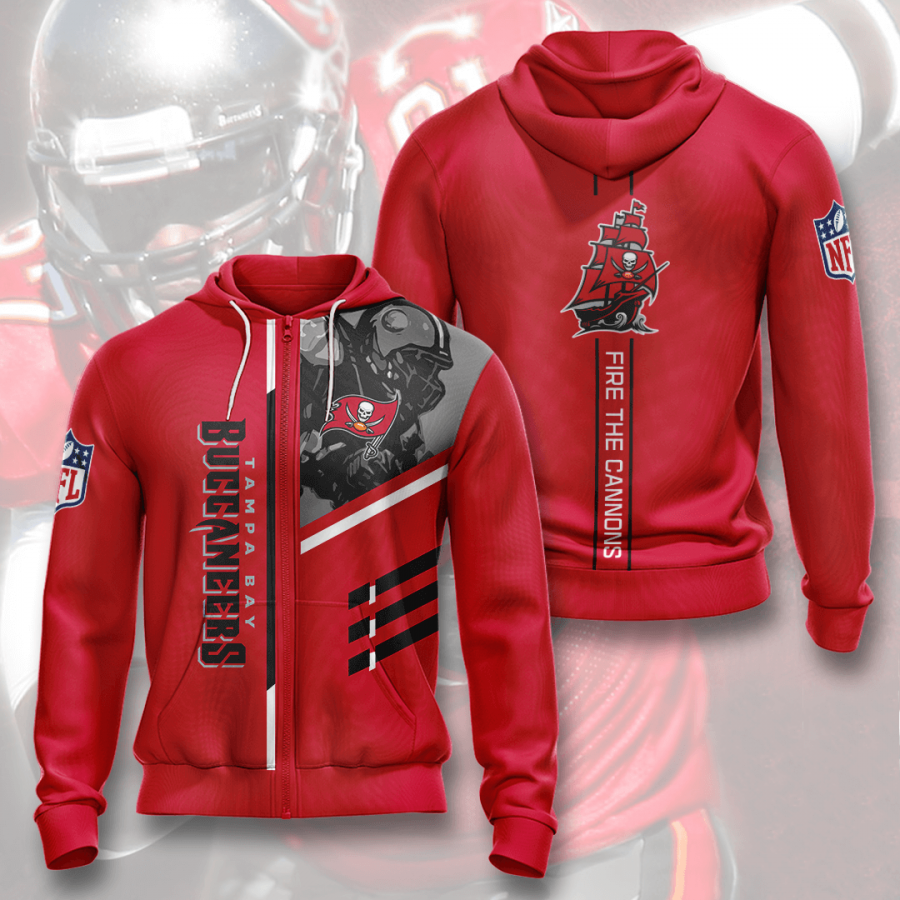 Nfl Tampa Bay Buccaneers 3d Hoodie Custom Printing Team Color Plus Size Up To 5xl 5bees