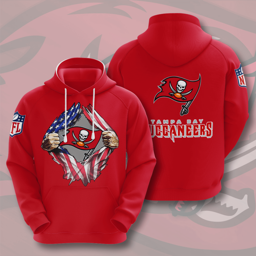 Nfl Tampa Bay Buccaneers 3d Hoodie Custom Printing Team Color Plus Size Up To 5xl M1ptu