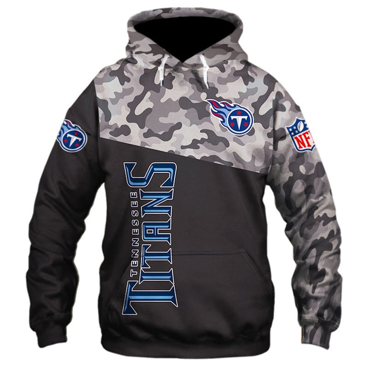 Nfl Tennessee Titans Camo Men And Women 3d Full Printing Hoodie Zip Hoodie Nfl Tennessee Titans 3d Full Printing Shirt Mik3v