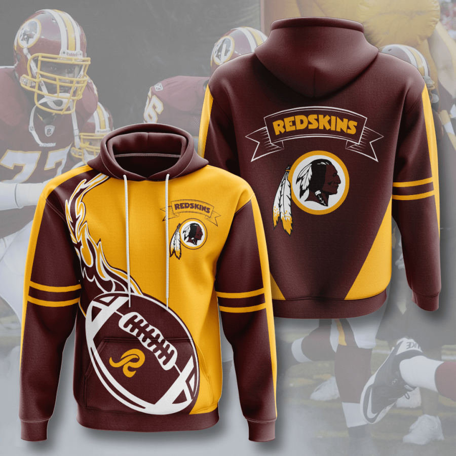 Nfl Washington Redskins 3d Hoodie Custom Printing Team Color Plus Size Up To 5xl Cbhmk