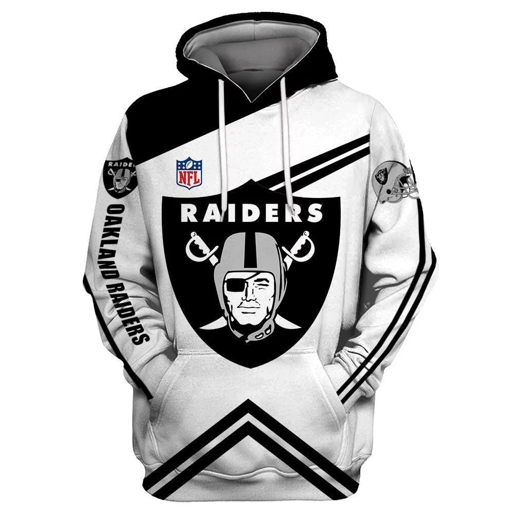 Oakland Raiders Nfl Team Logo Men And Women 3d Full Printing Hoodie Zip Hoodie Oakland Raiders Nfl 3d Full Printing Shirt 4px5i