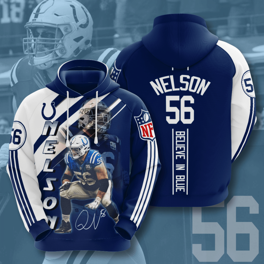 Quenton Nelson Indianapolis Colts Nfl Men And Women 3d Full Printing Hoodie Shirt 84sbh