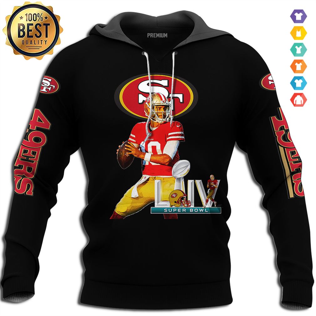 San Francisco 49ers Jimmy Garoppolo Super Bowl 2020 3d Tshir Tshirts Hoodie 3d Navy Size X