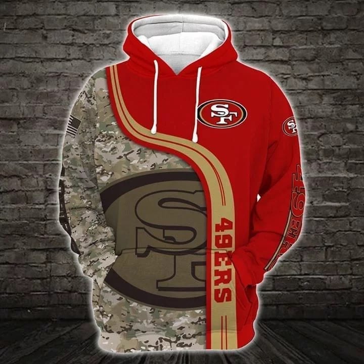 San Francisco 49ers Nfl Desert Camo Men And Women 3d Full Printing Hoodie Zip Hoodie San Francisco 49ers Nfl 3d Full Printing Shirt