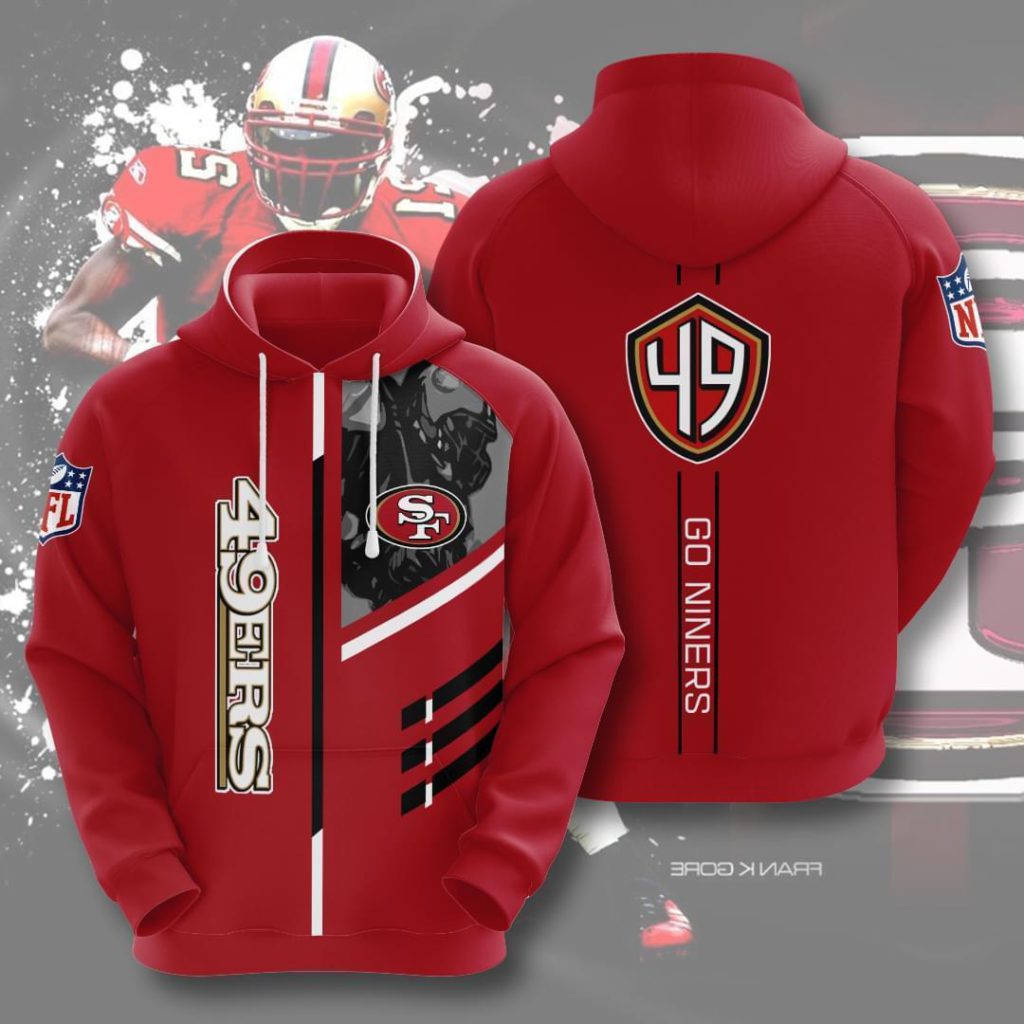 San Francisco 49ers Nfl Go Niners 3d Full Over Print Hoodie Sweater Tshirt