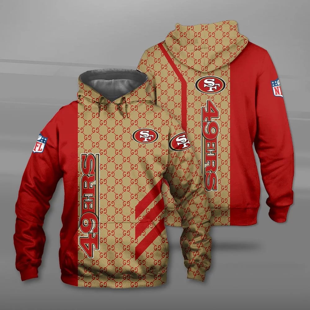 San Francisco 49ers Nfl Gucci Hoodie Men And Women 3d Full Printing Hoodie Zip Hoodie San Francisco 49ers Nfl 3d Full Printing Shirt