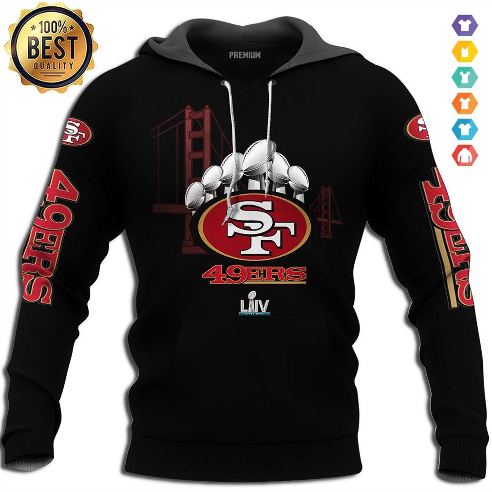 San Francisco 49ers Super Bowl Liv 2020 3d Shirts Hoodies 09 Hoodie Hoodie 3d Red Size 3xl