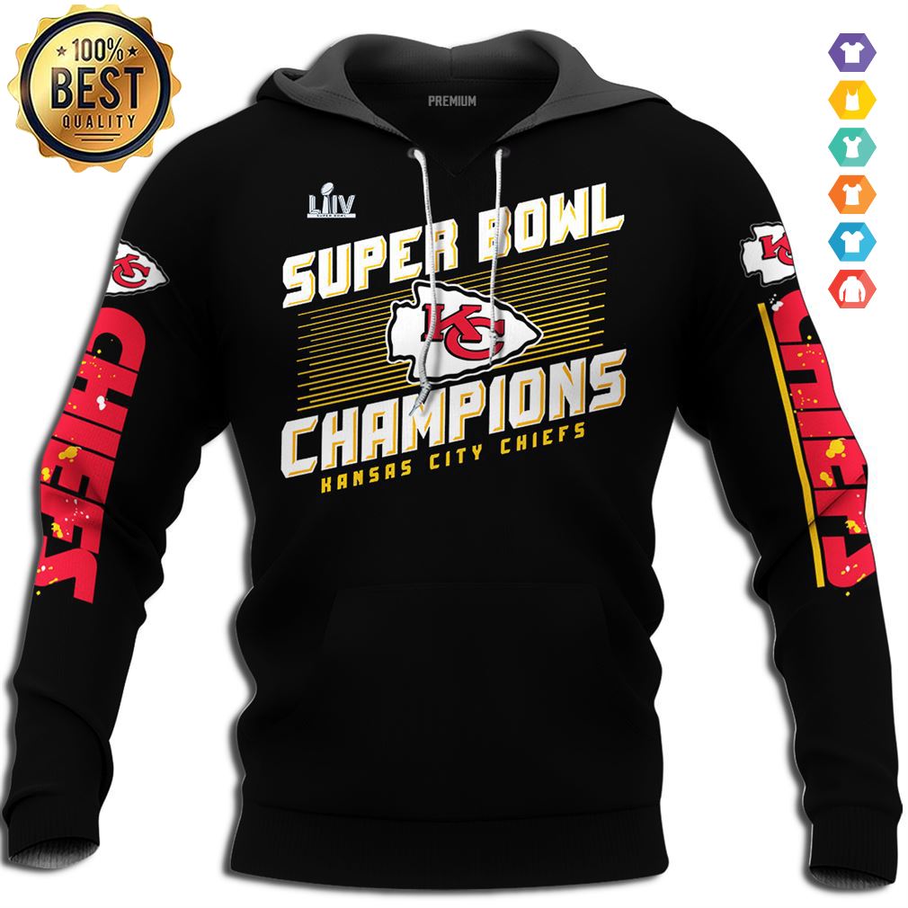 Super Bowl Champions Kansas City Chiefs Super Bowl Liv 2020 Crewneck Sweatshirt Hoodie 3d Royal Size M