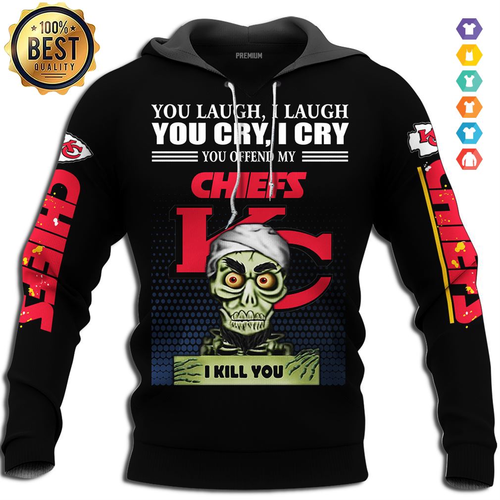 You Laugh I Laugh Kansas City Chiefs Super Bowl Champions 20 Crewneck Sweatshirt Hoodie 3d Royal Size M