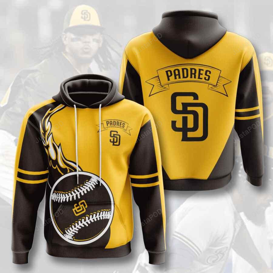 Sports Baseball Mlb San Diego Padres 3d All Over Print Hoodie Zip-up Hoodie-trungten-et45g