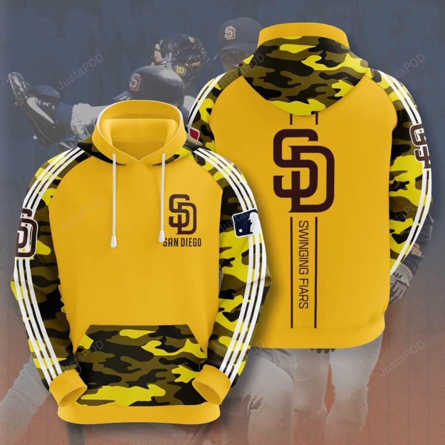 Sports Baseball Mlb San Diego Padres 3d All Over Print Hoodie Zip-up Hoodie