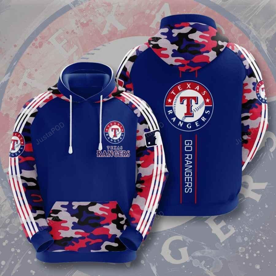 Sports Baseball Mlb Texas Rangers 3d All Over Print Hoodie Zip-up Hoodie