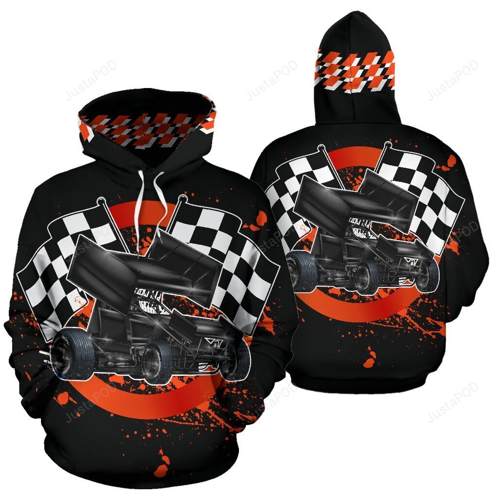 Sprint Car Racing 3d All Over Print Hoodie Zip-up Hoodie