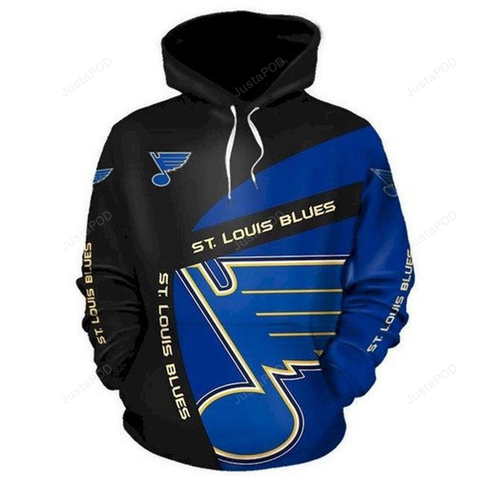 St Louis Blues 3d All Over Print Hoodie Zip-up Hoodie-trungten-7vm5e