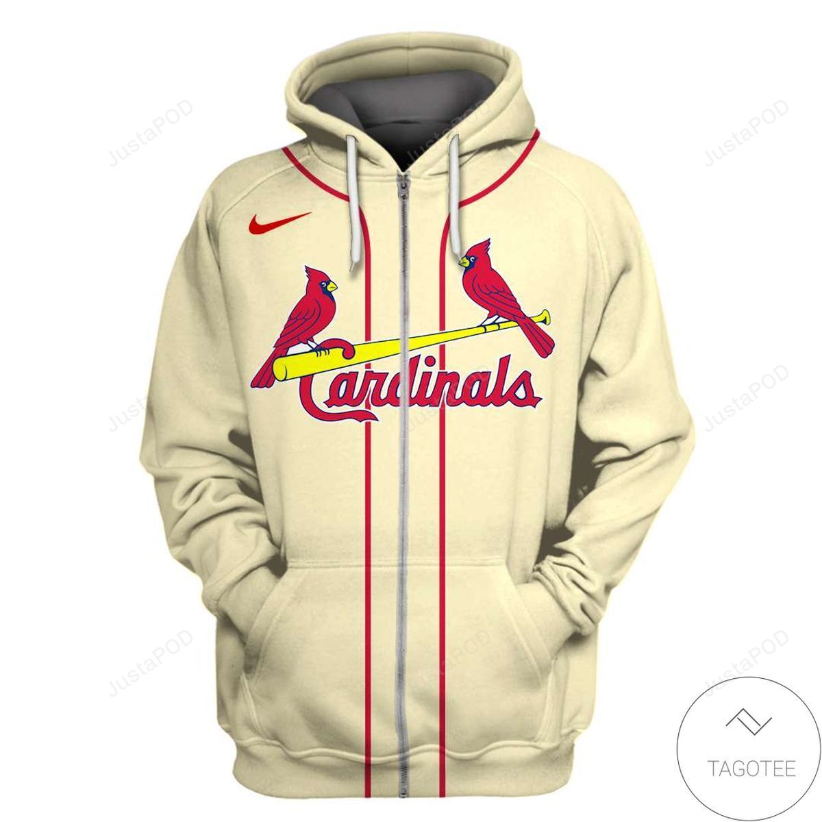 St Louis Cardinals 3d All Over Print Hoodie Zip-up Hoodie-trungten-2u8i9