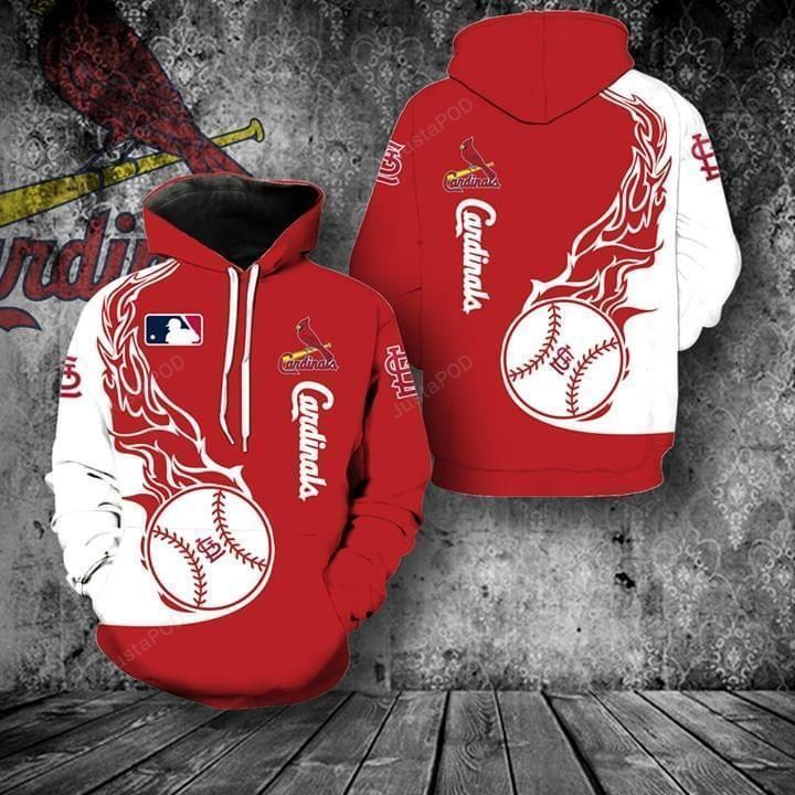 St Louis Cardinals Mlb 3d All Over Print Hoodie Zip-up Hoodie