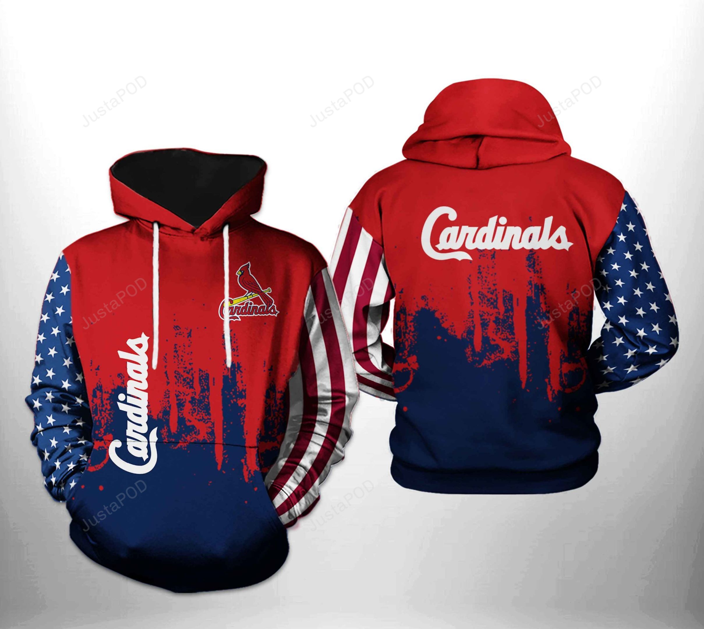 St Louis Cardinals Mlb Team Us 3d All Over Print Hoodie Zip-up Hoodie