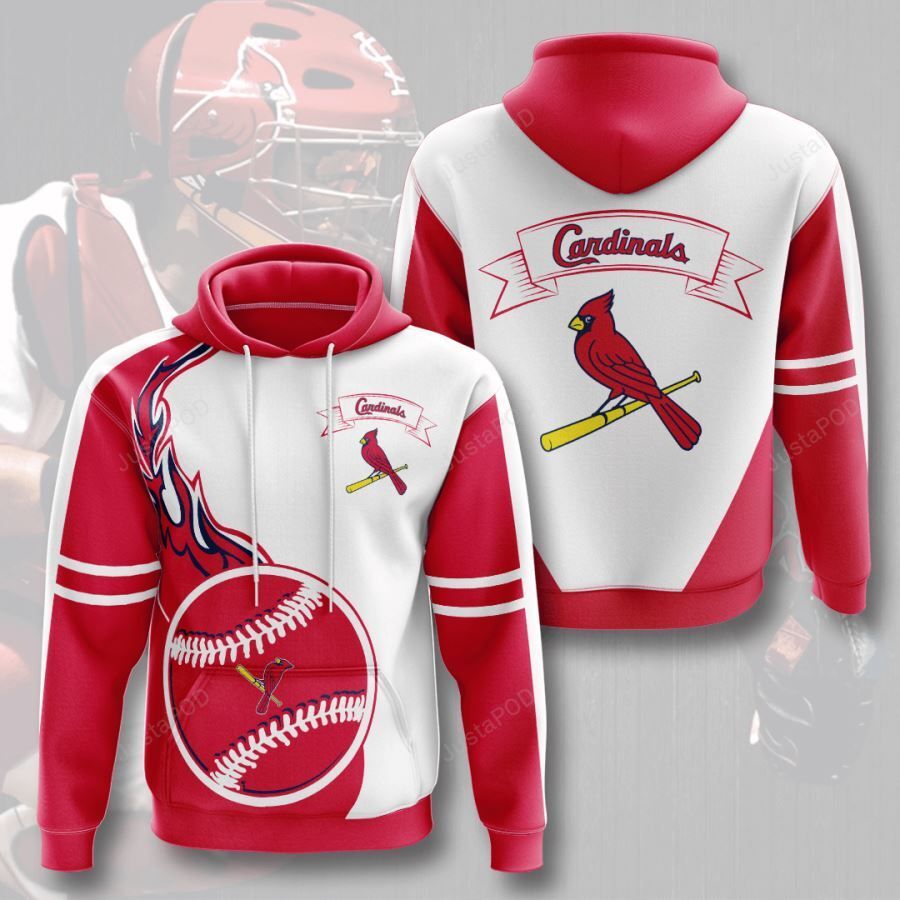 St Louis Cardinals No1849 3d All Over Print Hoodie Zip-up Hoodie