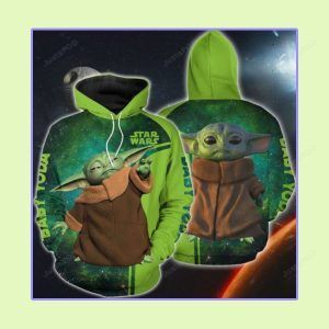 Star Wars Baby Yoda 3d All Over Print Hoodie Zip-up Hoodie-trungten-81185