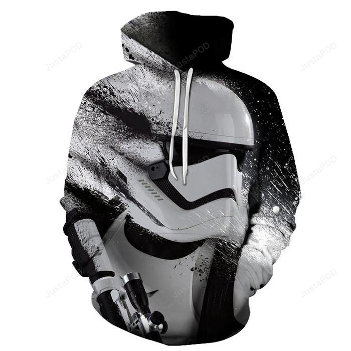 Star Wars Portrait Robot Astronaut 3d Hoodie