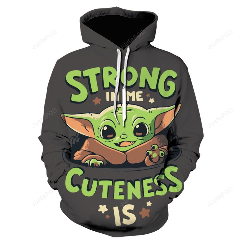 Star Wars The Mandalorian Baby Yoda 3d Printed Mens Hoodies