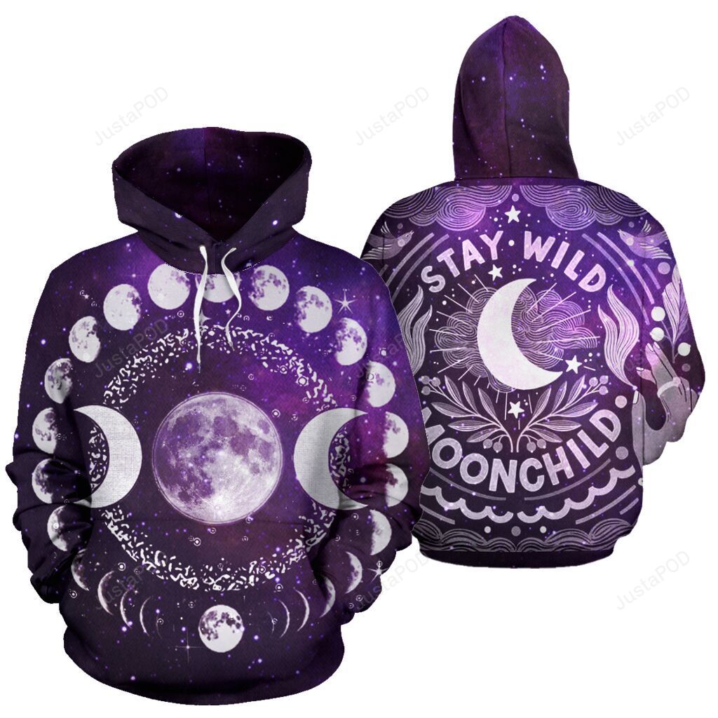 Stay Wild Moonchild Wicca 3d All Over Print Hoodie Zip-up Hoodie