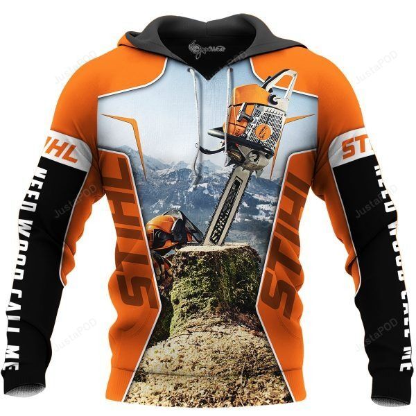 Stihl Chainsaw 3d All Over Print Hoodie Zip-up Hoodie