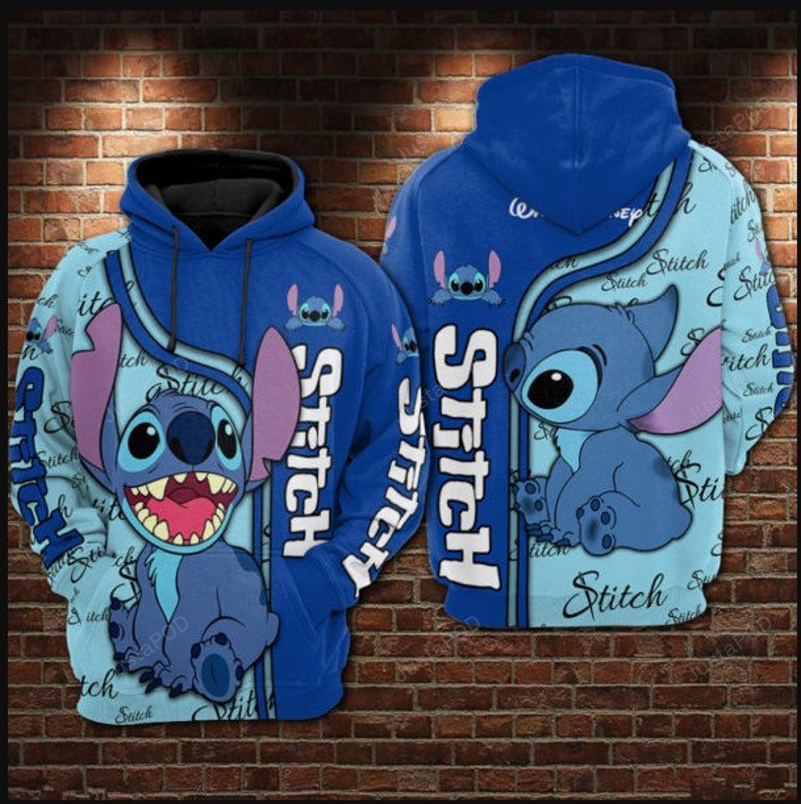 Stitch 3d All Over Print Hoodie Zip-up Hoodie-trungten-50owk