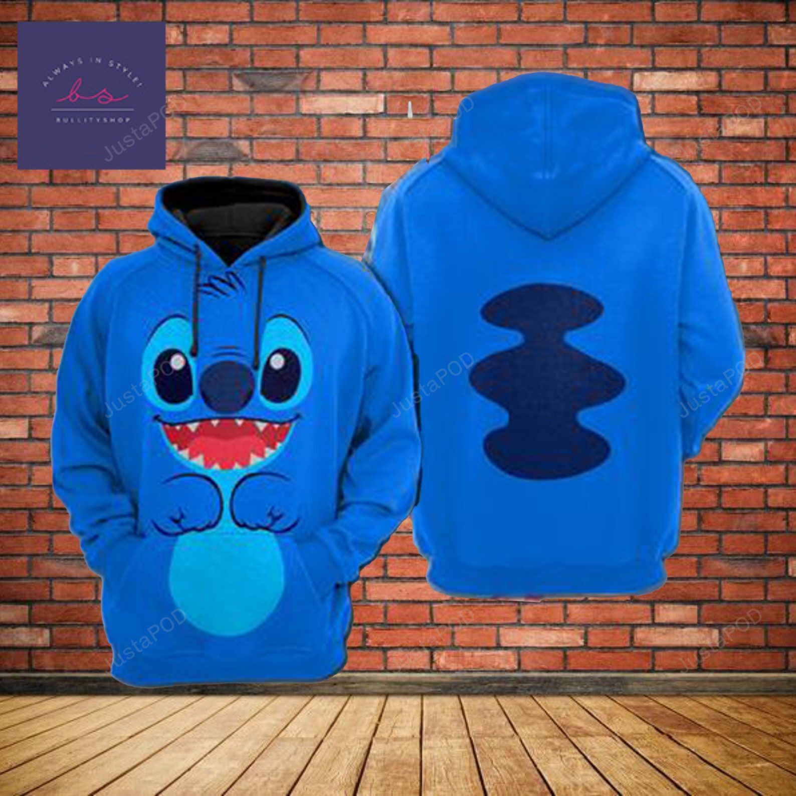 Stitch 3d All Over Print Hoodie Zip-up Hoodie-trungten-beb2s