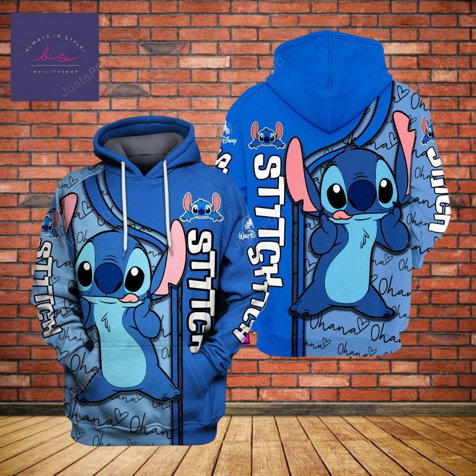 Stitch 3d All Over Print Hoodie Zip-up Hoodie-trungten-liduz