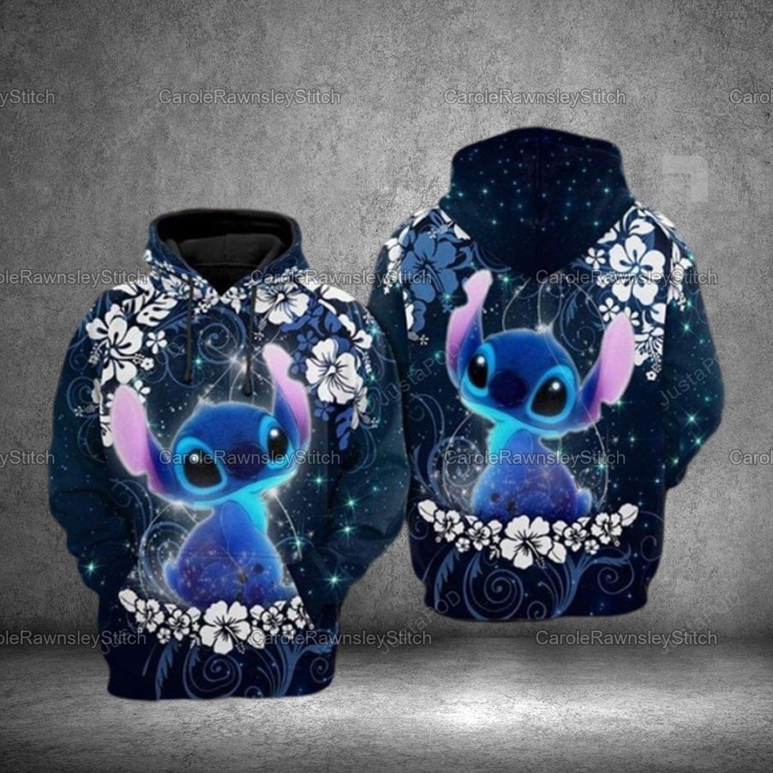 Stitch 3d All Over Print Hoodie Zip-up Hoodie-trungten-uv4ck