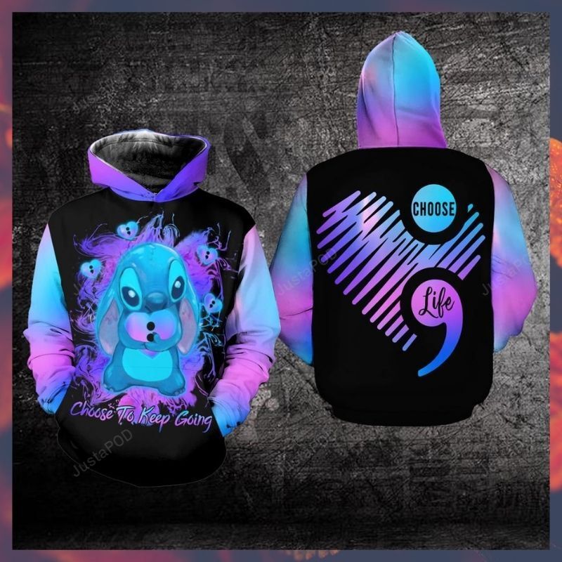 Stitch Heart Suicide Prevention Awareness 3d All Over Print Hoodie Zip-up Hoodie