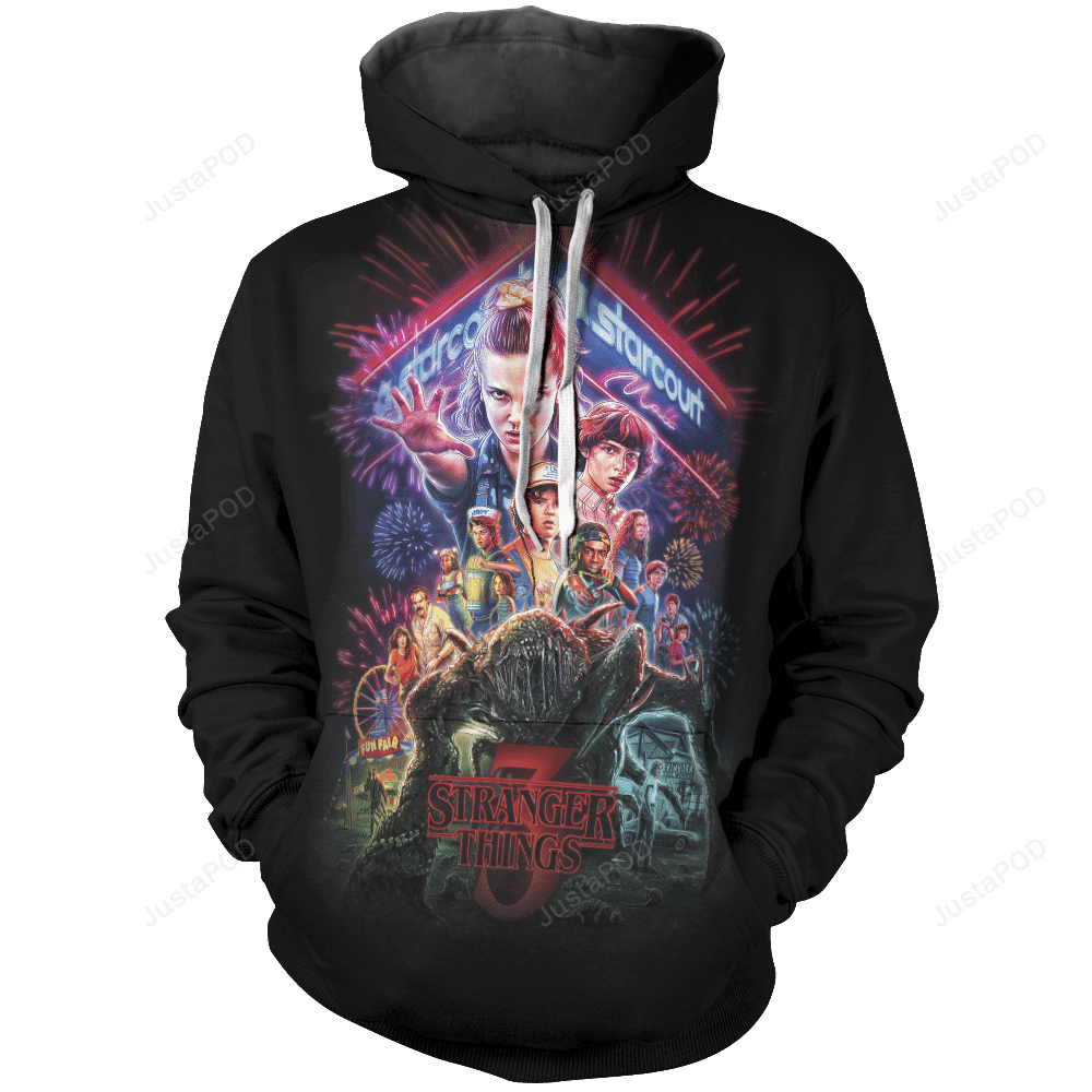 Stranger Things 3d All Over Print Hoodie Zip-up Hoodie-trungten-ka0xb